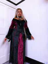Load image into Gallery viewer, Vintage Goth velvet gown
