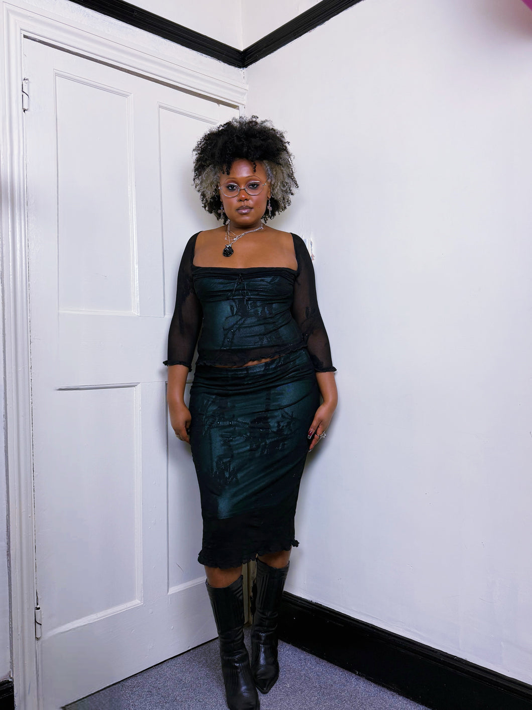 Vintage Lace mesh two piece by Karen Millen