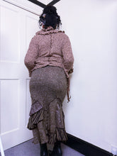 Load image into Gallery viewer, Zone Bleue ruffled zip up cardigan
