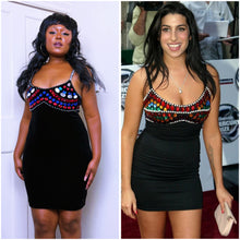 Load image into Gallery viewer, Vintage Bejewelled Dress Similar to Amy Winehouse
