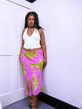 Load image into Gallery viewer, 90s piccot elastic asymmetrical barbie pink midi skirt
