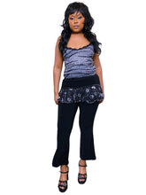 Load image into Gallery viewer, Y2K Japanese Skirt and Trousers with silver lace trim

