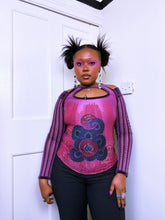 Load image into Gallery viewer, Save The Queen Velvet and Tri-fabric top
