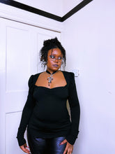 Load image into Gallery viewer, 2000s Mutton Sleeve knit top
