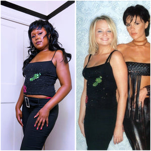 Vintage Y2K Beaded Cami ASO “Baby Spice” 1999