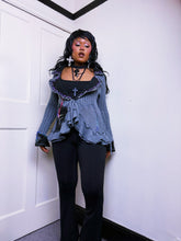 Load image into Gallery viewer, Whimsigoth ruffled short cardigan

