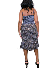 Load image into Gallery viewer, Vintage Bias Cut circle and swirl midi skirt
