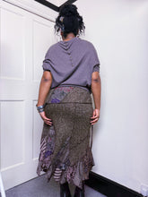Load image into Gallery viewer, Juju &amp; Christine bi-fabric whimsical knit skirt
