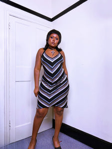Chevron Halter neck dress by United colours of benneton