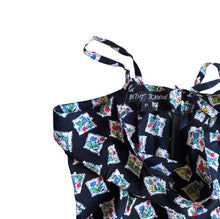 Load image into Gallery viewer, 1990s Betsey Johnson Stamp Dress ASO Nicki in BTVS 1992

