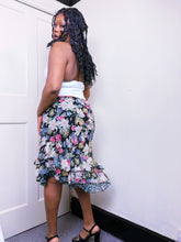 Load image into Gallery viewer, Betsey Johnson New York mixed print midi skirt
