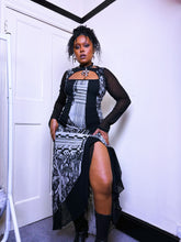 Load image into Gallery viewer, Save The Queen gothic mistress Devore dress
