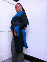 Load image into Gallery viewer, 2000s Abstract Save the Queen maxi cardigan ￼
