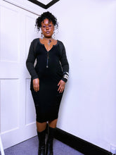 Load image into Gallery viewer, Cop Copine ribbed zip up dress
