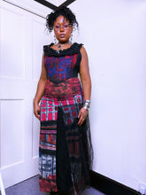 Load image into Gallery viewer, Legatte tri-fabric artsy whimsical dress
