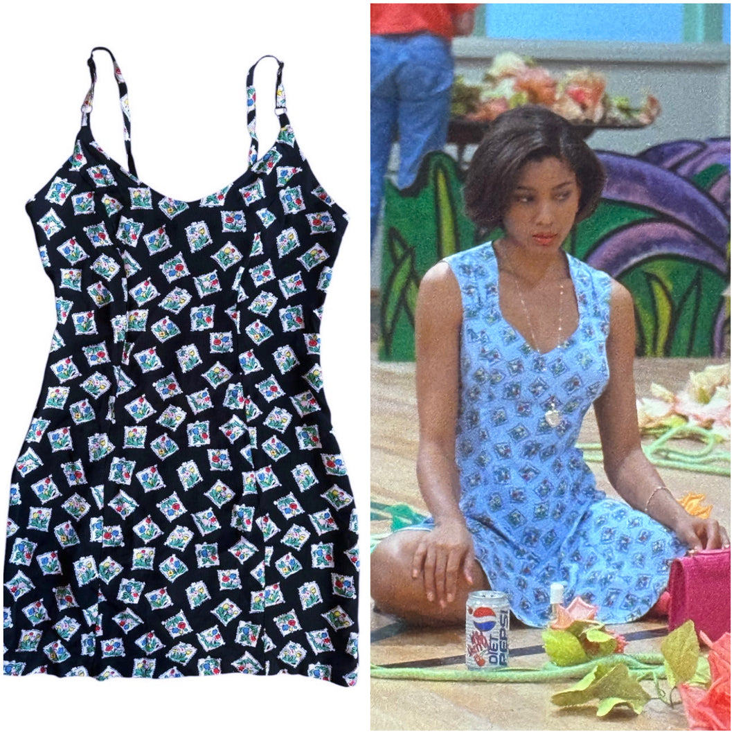 1990s Betsey Johnson Stamp Dress ASO Nicki in BTVS 1992