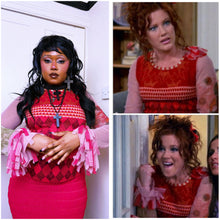 Load image into Gallery viewer, Save The Queen Harlequin Top worn by Morgan ASO Sabrina the Teenage Witch
