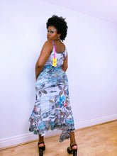 Load image into Gallery viewer, Rainbow Parrot Racer Back Maxi Dress by Save The Queen
