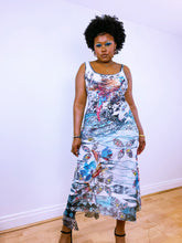 Load image into Gallery viewer, Rainbow Parrot Racer Back Maxi Dress by Save The Queen
