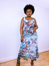 Load image into Gallery viewer, Rainbow Parrot Racer Back Maxi Dress by Save The Queen
