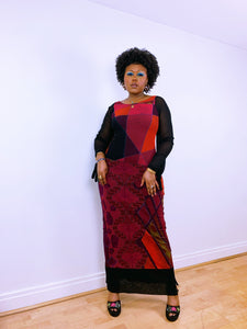 Chinese Inspired Long Sleeved Maxi Dress by Save The Queen (12-20UK)