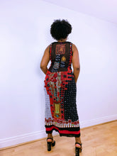 Load image into Gallery viewer, Vintage Klimt Inspired Save The Queen Maxi Dress
