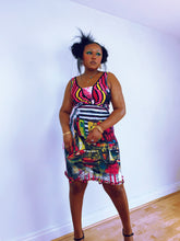 Load image into Gallery viewer, Vintage Save The Queen! Neon Abstract Dress (8-14UK)
