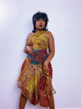 Load image into Gallery viewer, Vintage Golden Yellow &amp; Red Save The Queen! Dress (12-14UK)
