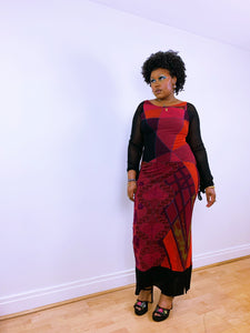 Chinese Inspired Long Sleeved Maxi Dress by Save The Queen (12-20UK)