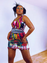 Load image into Gallery viewer, Vintage Save The Queen! Neon Abstract Dress (8-14UK)
