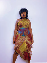 Load image into Gallery viewer, Vintage Golden Yellow &amp; Red Save The Queen! Dress (12-14UK)
